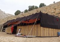 イランの遊牧民のテント