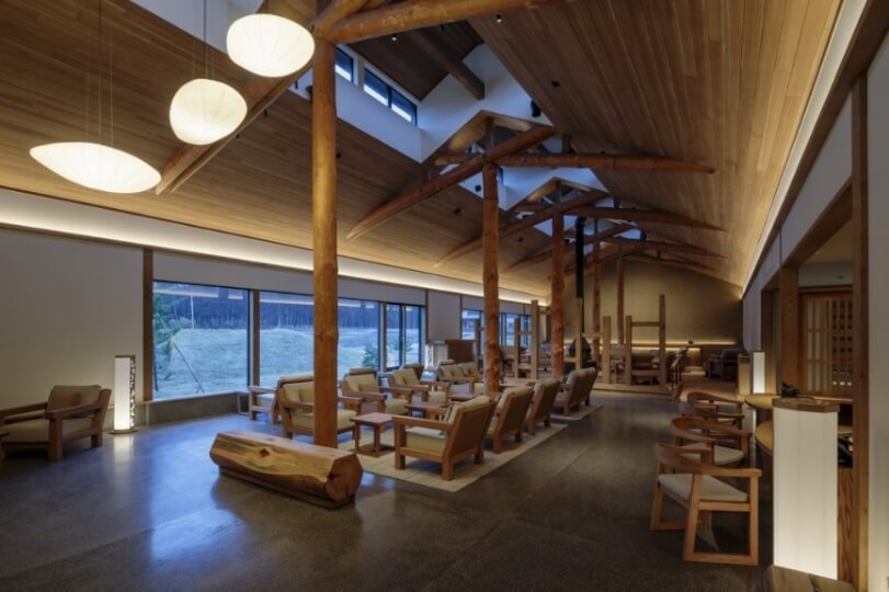 Azuma Farm Koiwai オリジナルウールラグ設置例