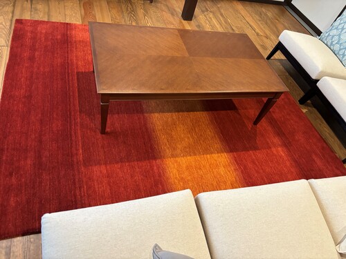 舟宿太平荘様 ソファ前に敷かれるてざわりER6169 LLサイズ